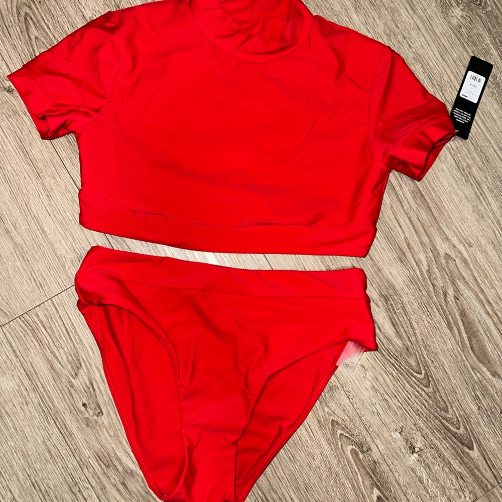 Two piece swim suit